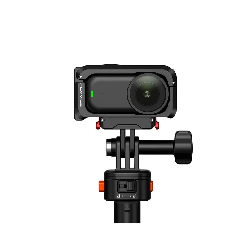 FLYMILE For DJI Osmo Nano Metal Rabbit Cage Aluminum Alloy Quick Release Protective Frame with Lens Cap - Black