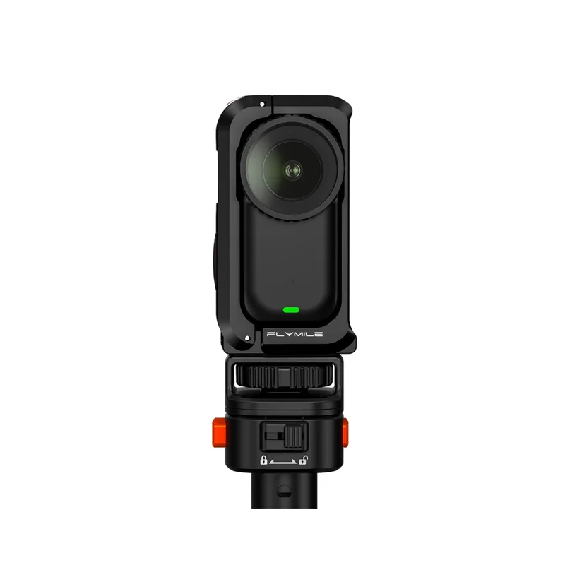 FLYMILE For DJI Osmo Nano Metal Rabbit Cage Aluminum Alloy Quick Release Protective Frame with Lens Cap - Black