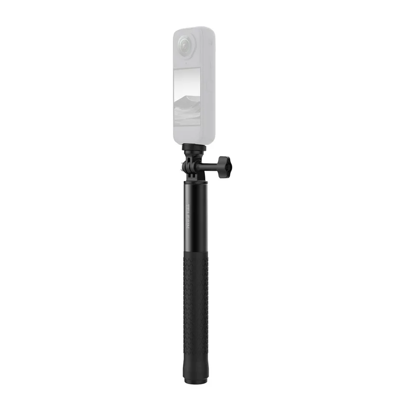 TELESIN S1-MNP-10 1.2m Telescopic Monopod Aluminum Alloy Selfie Stick with 1 / 4 Interface for Action Camera - Black