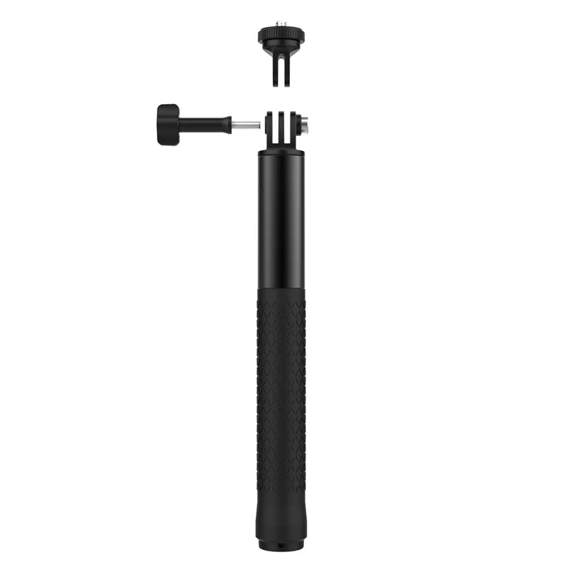 TELESIN S1-MNP-11 1,5 m Telescopische Monopod Aluminium Selfiestick met 1/4 Interface voor Actioncamera - Zwart