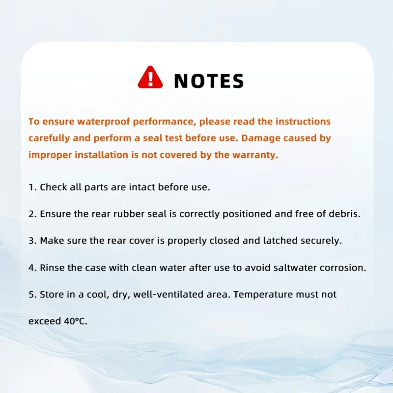 FLYMILE For DJI Osmo Action 6 Waterproof PC Shell Magnetic Quick Release 60m Underwater Camera Housing - Transparent