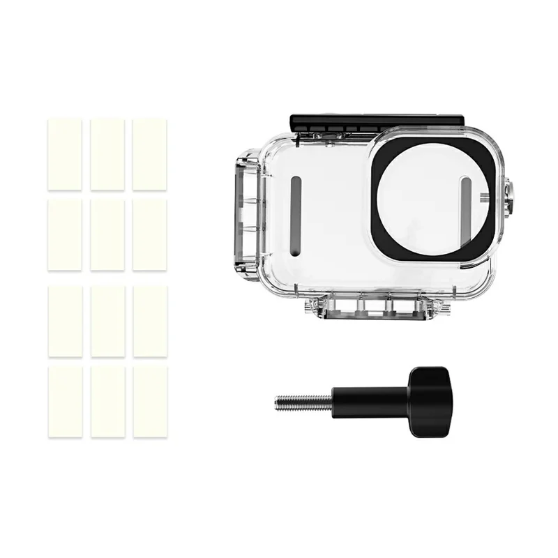 FLYMILE For DJI Osmo Action 6 Waterproof PC Shell Magnetic Quick Release 60m Underwater Camera Housing - Transparent