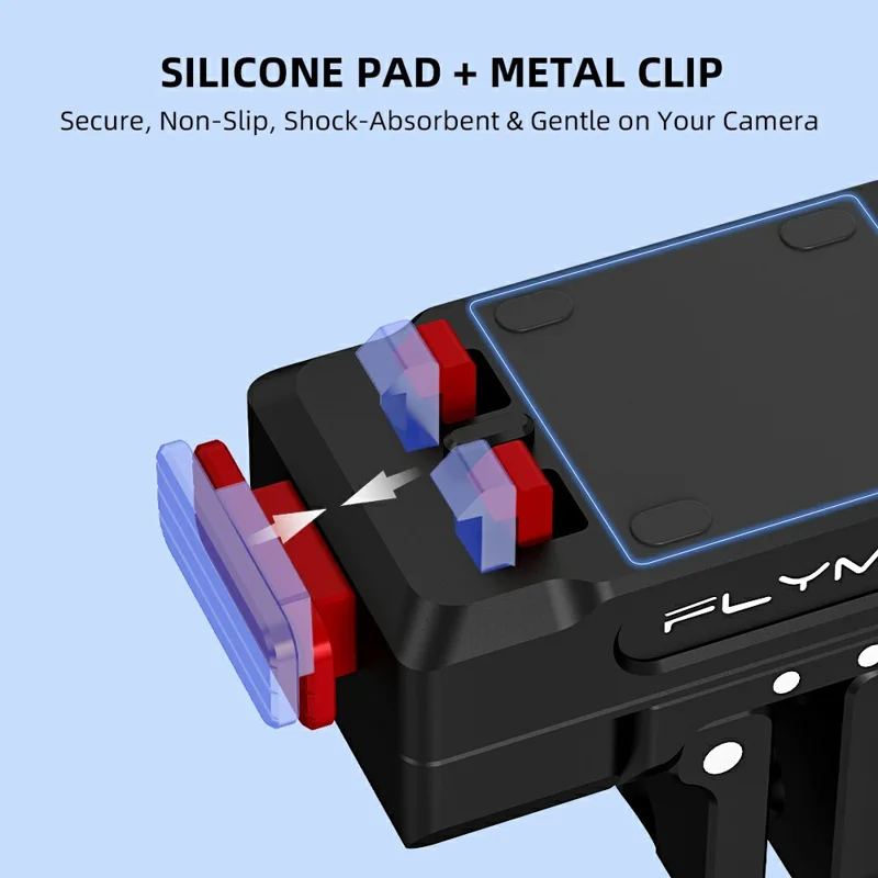 FLYMILE For Insta360 Ace Pro / X5 Aluminum Alloy Base Rotary Magnetic Quick Release Base - Black