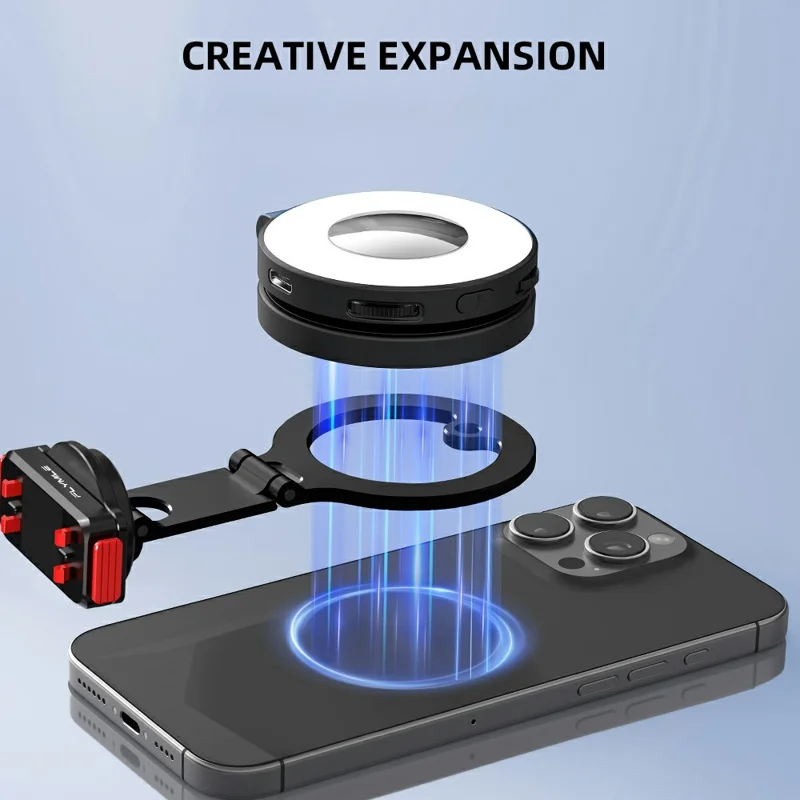 FLYMILE For Insta360 Ace Pro 2 / Ace Pro Quick Release Magnetic Mount Aluminum Alloy Camera Extension Stand