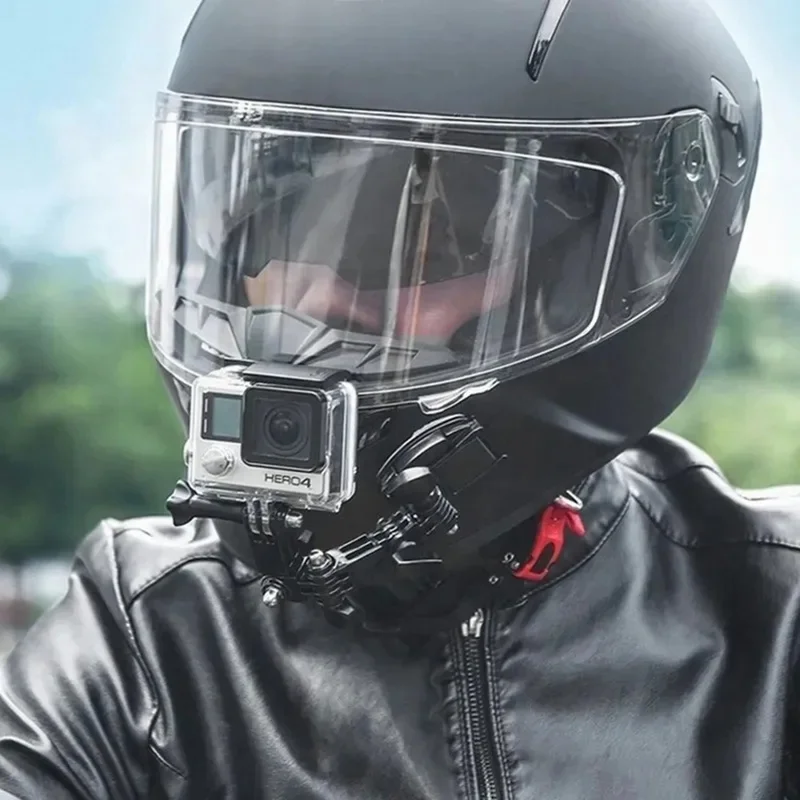 Motorcycle Bike Helmet Chin Mount Kit for GoPro / DJI / SJCAM Action Camera Multi-Position Mounting System