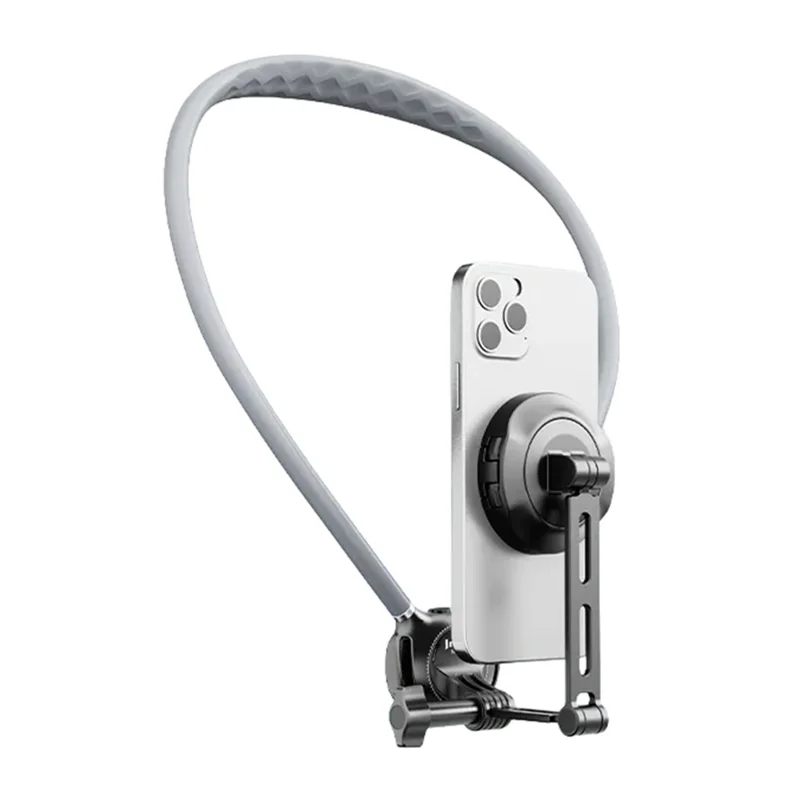 JMARY MG-03 Magnetic Neck Mount Holder for POV Shooting Multi-angle Selfie Adjustable Phone Holder for Smartphone