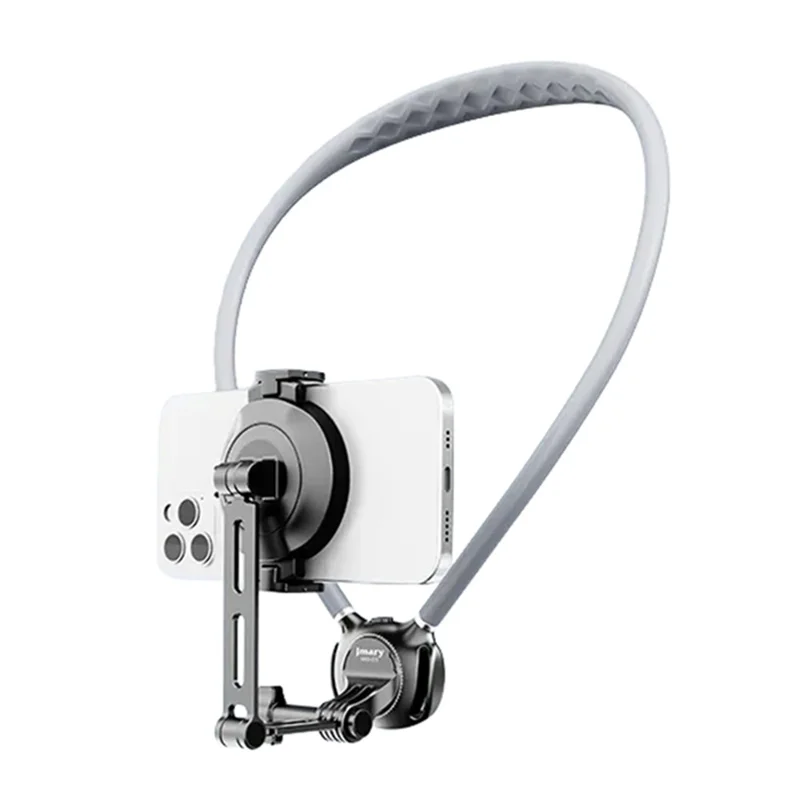 JMARY MG-03 Magnetic Neck Mount Holder for POV Shooting Multi-angle Selfie Adjustable Phone Holder for Smartphone