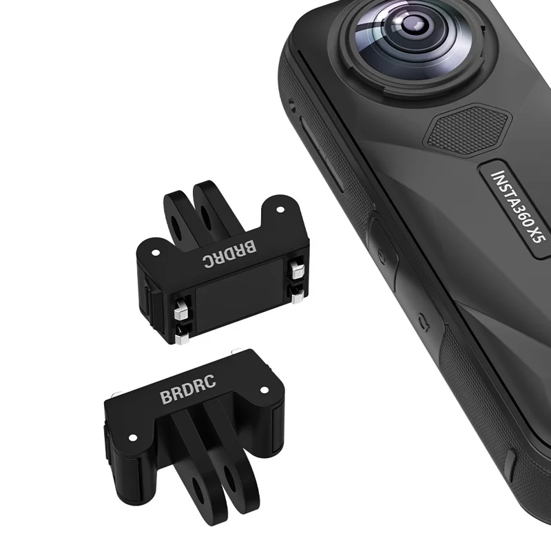 BRDRC - Support de fixation magnétique en plastique à dégagement rapide pour Insta360 Ace Pro 1 / Pro 2, adaptateur avec interface à double griffe