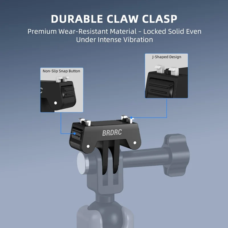 BRDRC - Support de fixation magnétique en plastique à dégagement rapide pour Insta360 Ace Pro 1 / Pro 2, adaptateur avec interface à double griffe