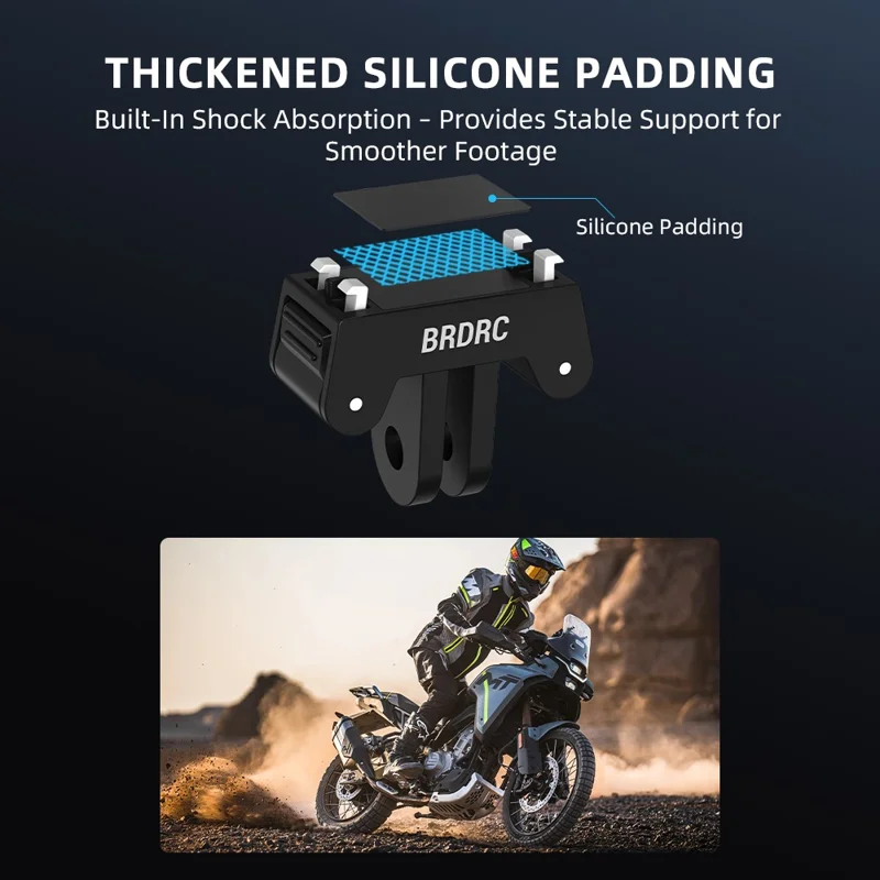 BRDRC - Support de fixation magnétique en plastique à dégagement rapide pour Insta360 Ace Pro 1 / Pro 2, adaptateur avec interface à double griffe