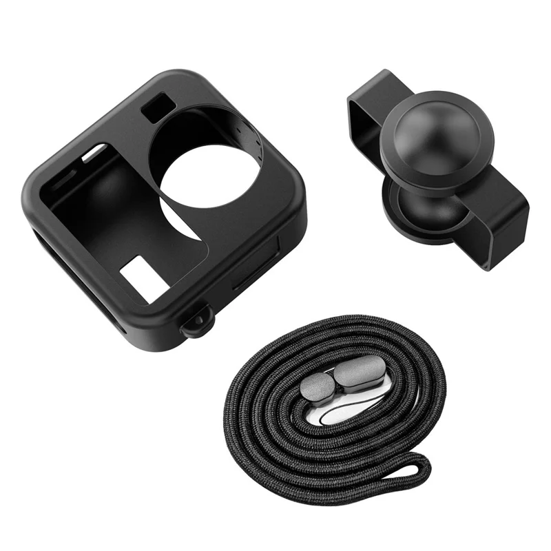 Custodia in Silicone per GoPro MAX2, Coprilente Antishock, Protezione Completa per Corpo Fotocamera