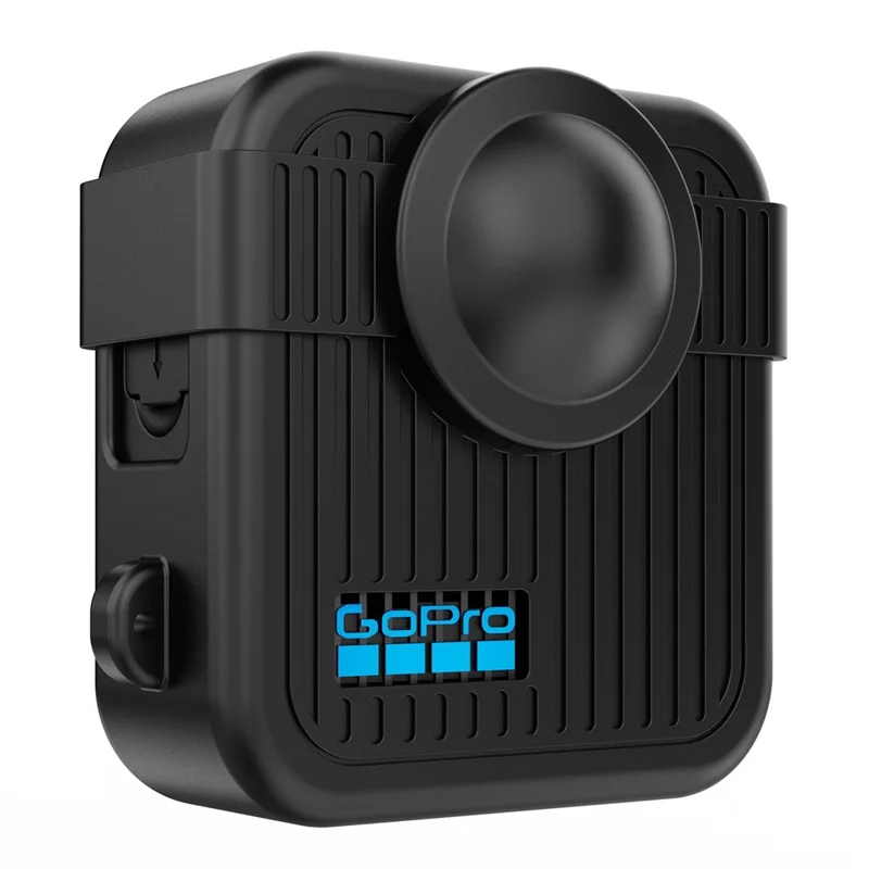 Custodia in Silicone per GoPro MAX2, Coprilente Antishock, Protezione Completa per Corpo Fotocamera