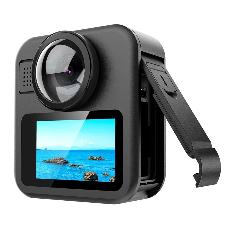 For GoPro MAX2 Side Cover ABS Charging Port Protective Cover Dustproof Battery Door Replacement