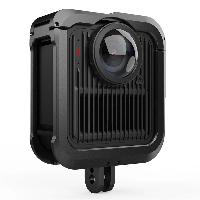 Aluminum Alloy Protective Frame Case for GoPro MAX2 Shockproof Lens Cap Anti-Impact Cage Frame with Side Cover Battery Door