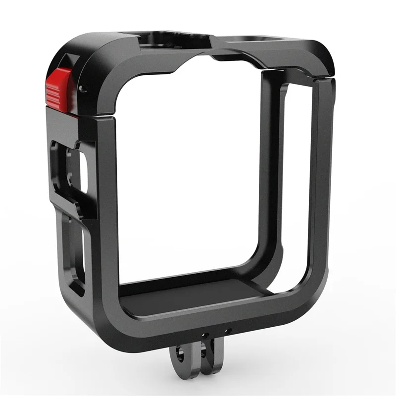 Aluminum Alloy Protective Frame Case for GoPro MAX2 Shockproof Lens Cap Anti-Impact Cage Frame with Side Cover Battery Door