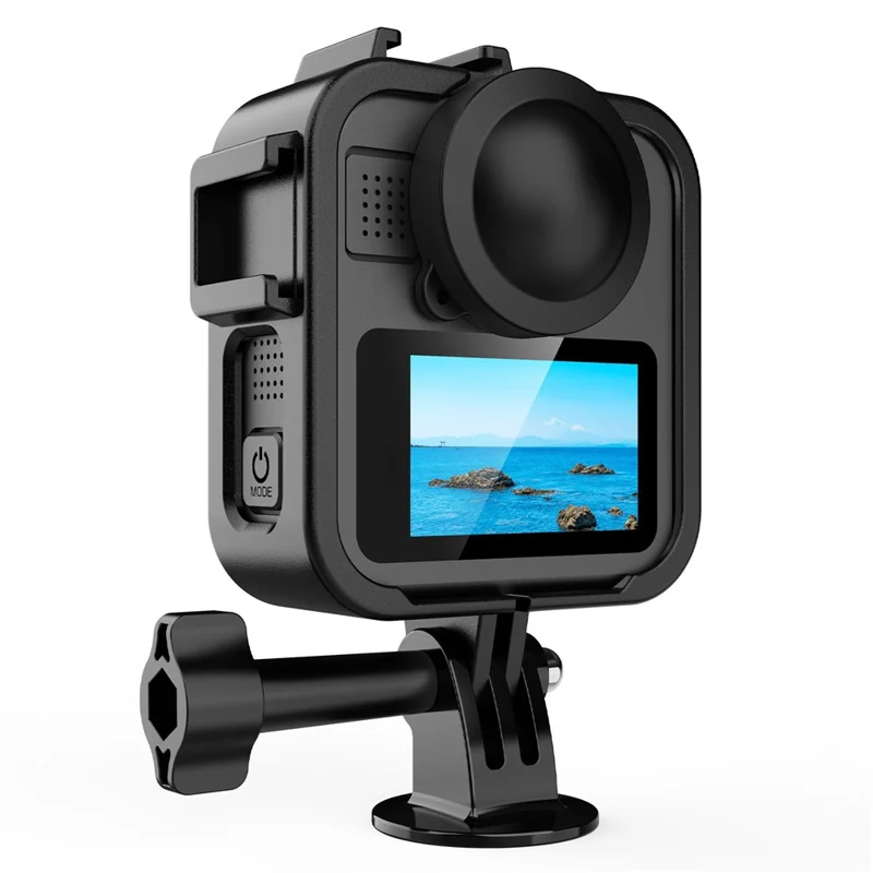 Защитный чехол для GoPro MAX2, пластиковая рамка с возможностью расширения, боковая крышка батарейного отсека, ударопрочный корпус