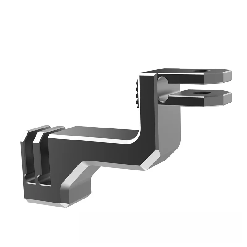 Supporto a Forma di L in Alluminio per GoPro Hero 9 / 10 / 11 / 12, Adattatore Verticale e Orizzontale con Connettore e Vite Lunga