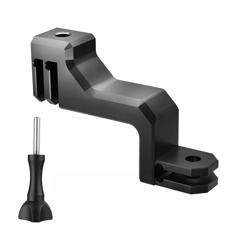 Supporto a Forma di L in Alluminio per GoPro Hero 9 / 10 / 11 / 12, Adattatore Verticale e Orizzontale con Connettore e Vite Lunga