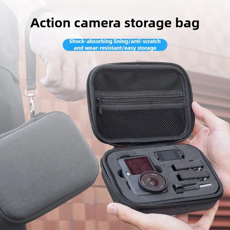 Carrying Case for DJI Osmo Action 6 EVA Hard Shell Storage Bag Shockproof Protective Travel Organizer