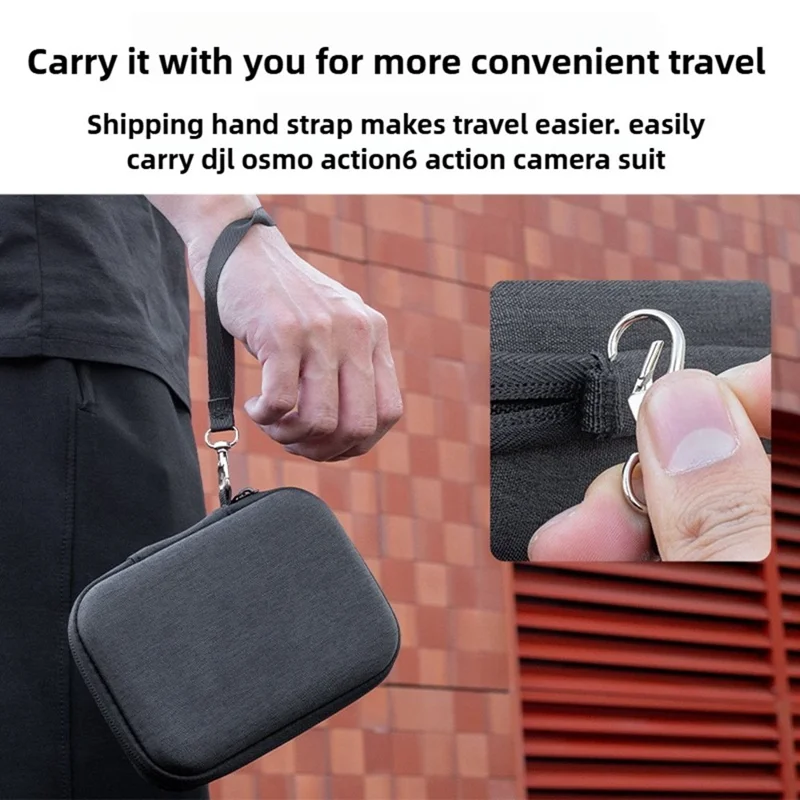 Carrying Case for DJI Osmo Action 6 EVA Hard Shell Storage Bag Shockproof Protective Travel Organizer