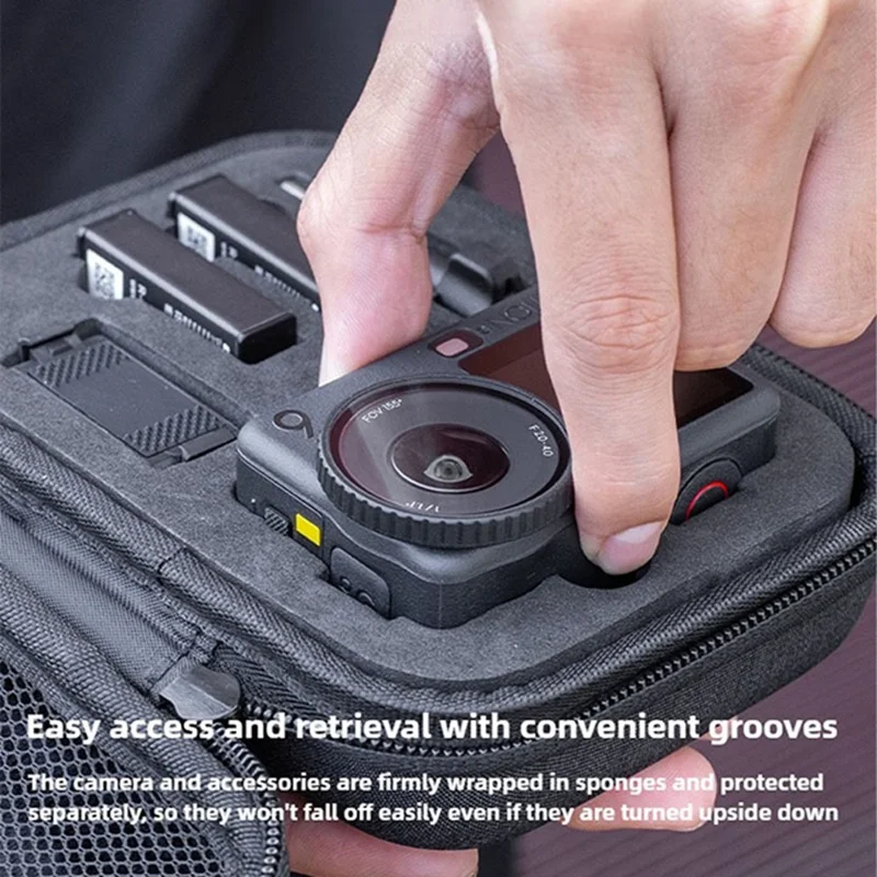 Carrying Case for DJI Osmo Action 6 EVA Hard Shell Storage Bag Shockproof Protective Travel Organizer
