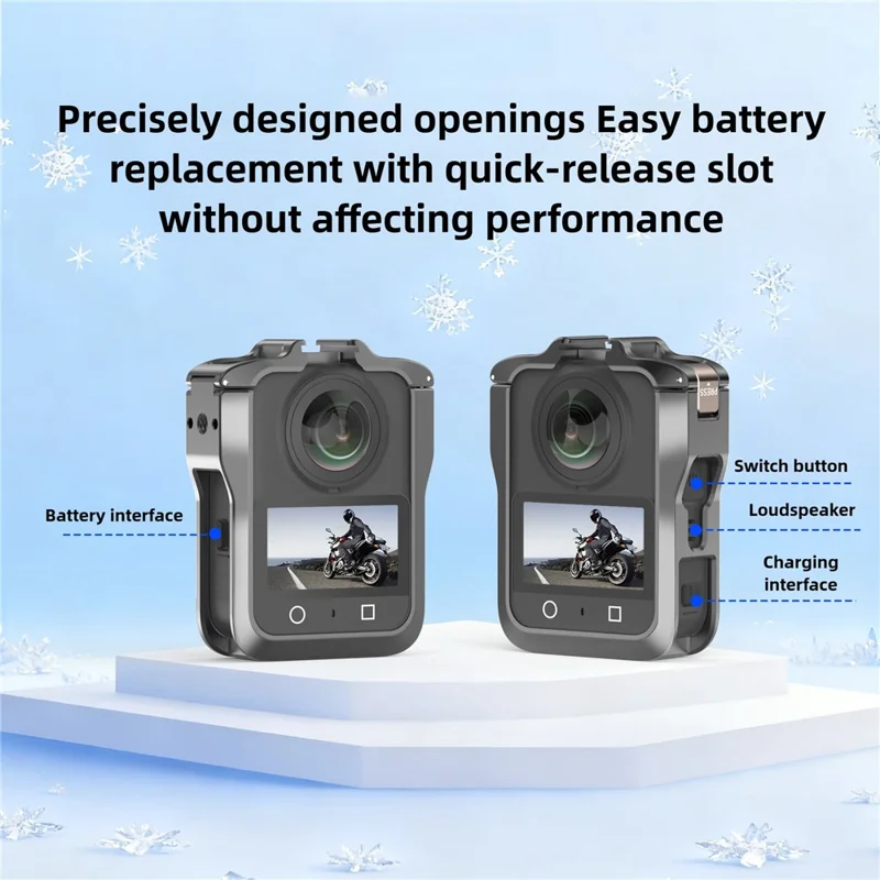 For DJI Osmo 360 Action Camera Aluminiumlegering Kage Magnetisk Hurtiglåsning Metaludvidelsesbeskyttelsesramme