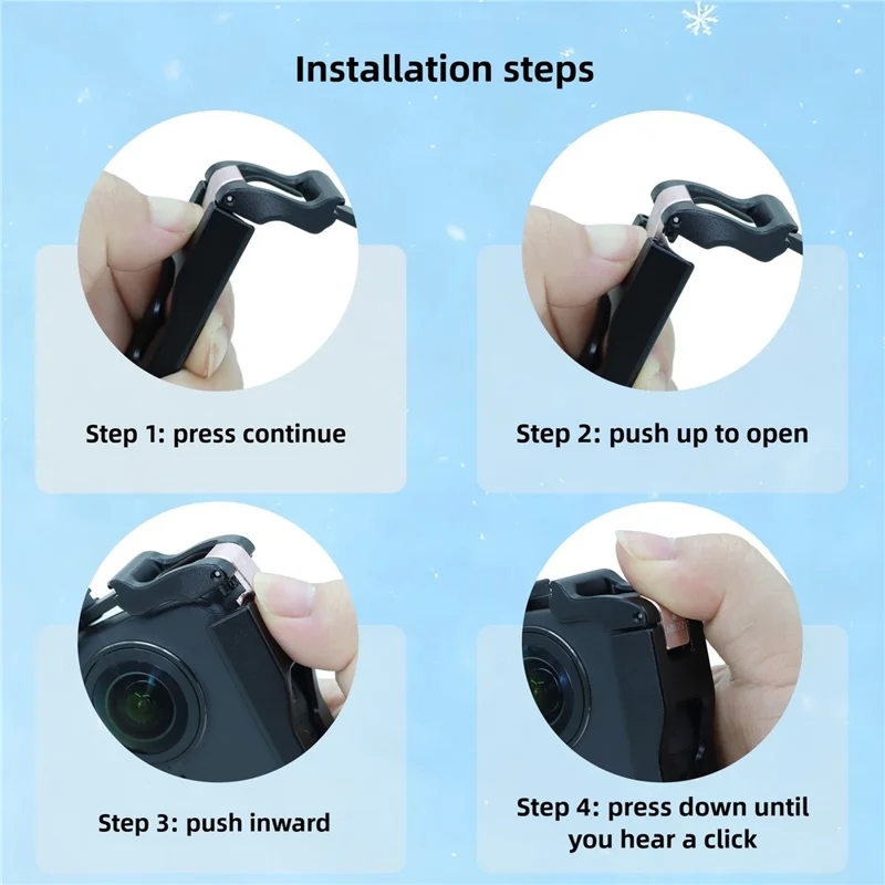 For DJI Osmo 360 Action Camera Aluminiumlegering Kage Magnetisk Hurtiglåsning Metaludvidelsesbeskyttelsesramme
