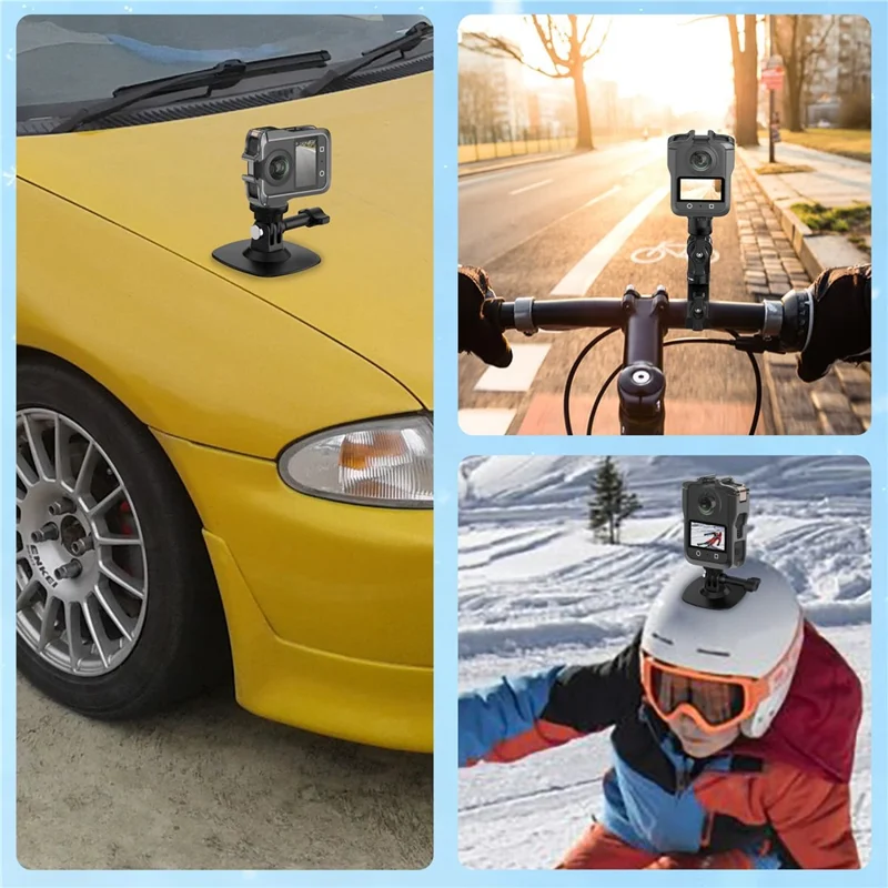 For DJI Osmo 360 Action Camera Aluminiumlegering Kage Magnetisk Hurtiglåsning Metaludvidelsesbeskyttelsesramme