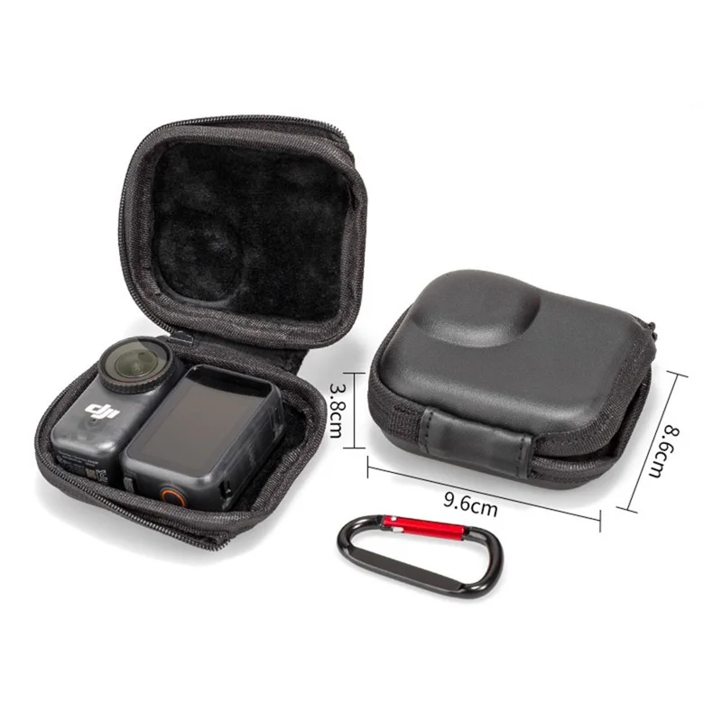 Hard Shell Case for DJI Osmo Nano Half-open Portable Storage Bag Waterproof Protective Cover - Black