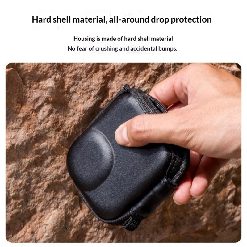 Hard Shell Case for DJI Osmo Nano Half-open Portable Storage Bag Waterproof Protective Cover - Black