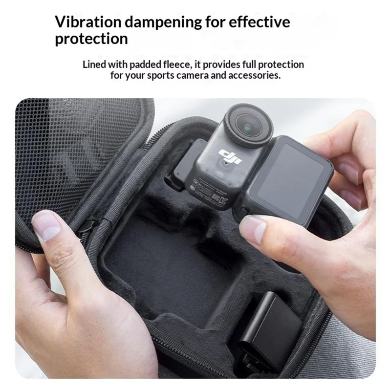 Transporttaske til DJI Osmo Nano, hårdfodret opbevaringstaske, alt-i-en organiser, PU-beskyttelsesdæksel