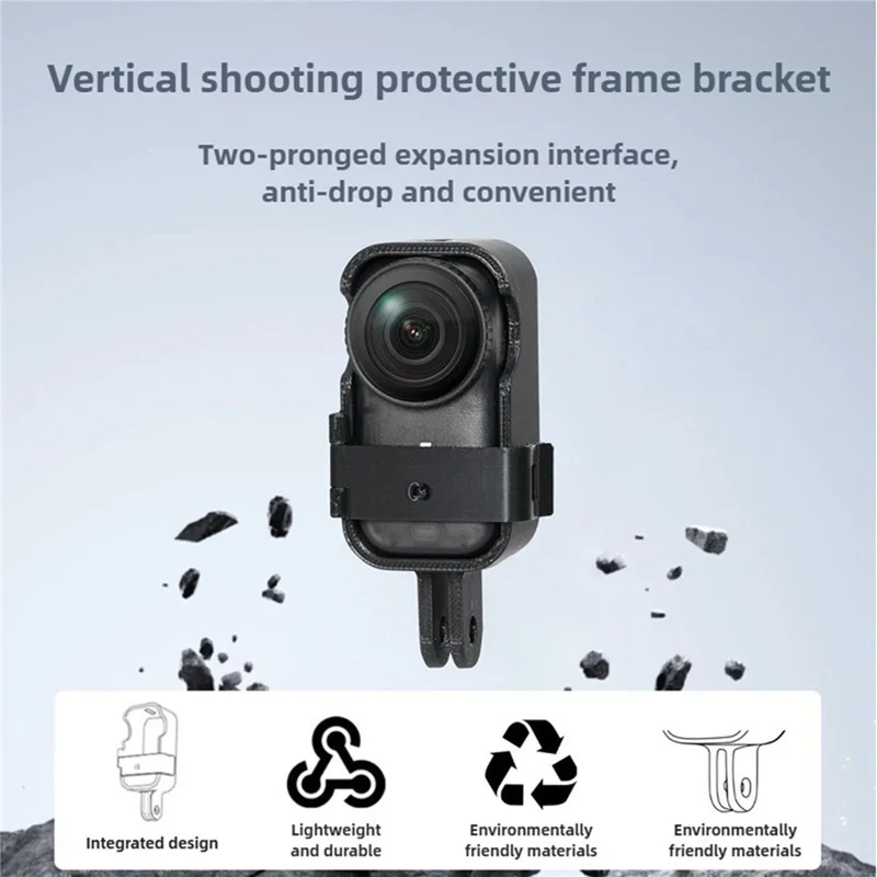 For DJI Osmo Nano vertikal optagelses-beskyttelsesramme med plastbeslag med dobbeltudvidelsesinterface