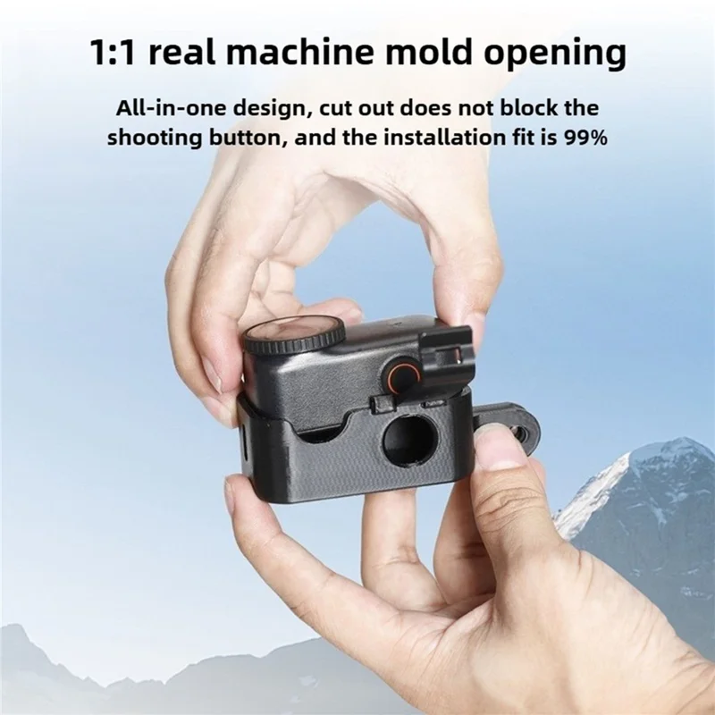 For DJI Osmo Nano vertikal optagelses-beskyttelsesramme med plastbeslag med dobbeltudvidelsesinterface