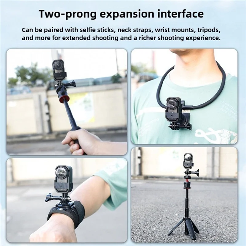 For DJI Osmo Nano vertikal optagelses-beskyttelsesramme med plastbeslag med dobbeltudvidelsesinterface