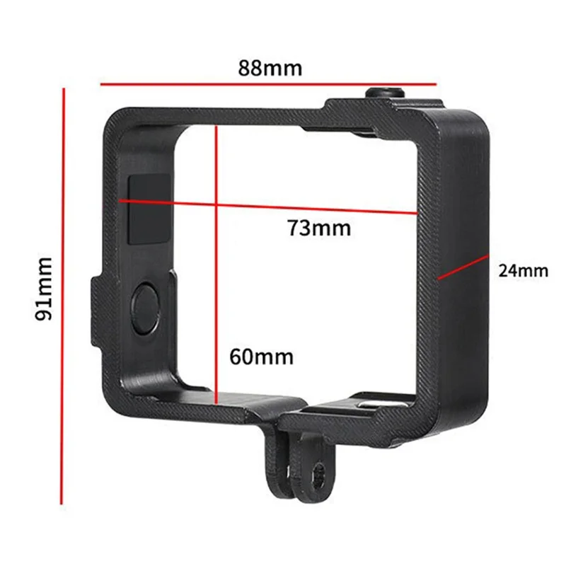 Kagebeslag til DJI Osmo Nano beskyttelsesramme med snap-on montering og dobbelt udvidelsesinterface