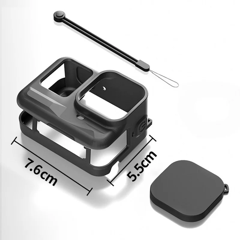 Custodia in Silicone per Insta360 Ace Pro Action Camera, Tappo Obiettivo, Copertura Protettiva Integrale Anti-Polvere