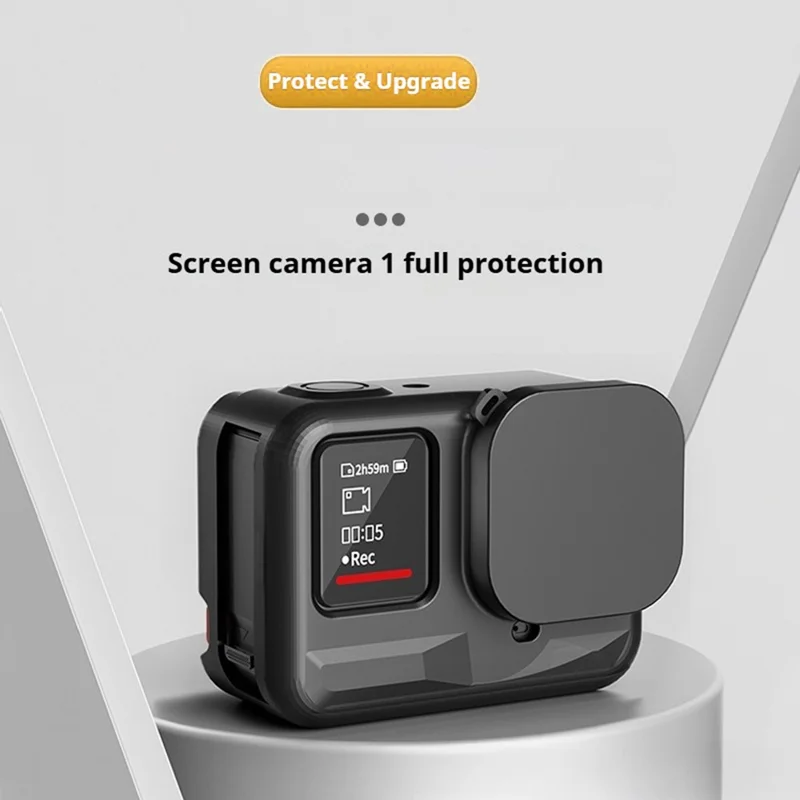 Custodia in Silicone per Insta360 Ace Pro Action Camera, Tappo Obiettivo, Copertura Protettiva Integrale Anti-Polvere
