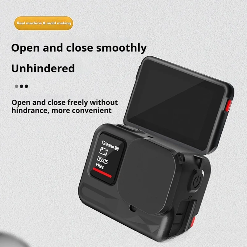 Custodia in Silicone per Insta360 Ace Pro Action Camera, Tappo Obiettivo, Copertura Protettiva Integrale Anti-Polvere