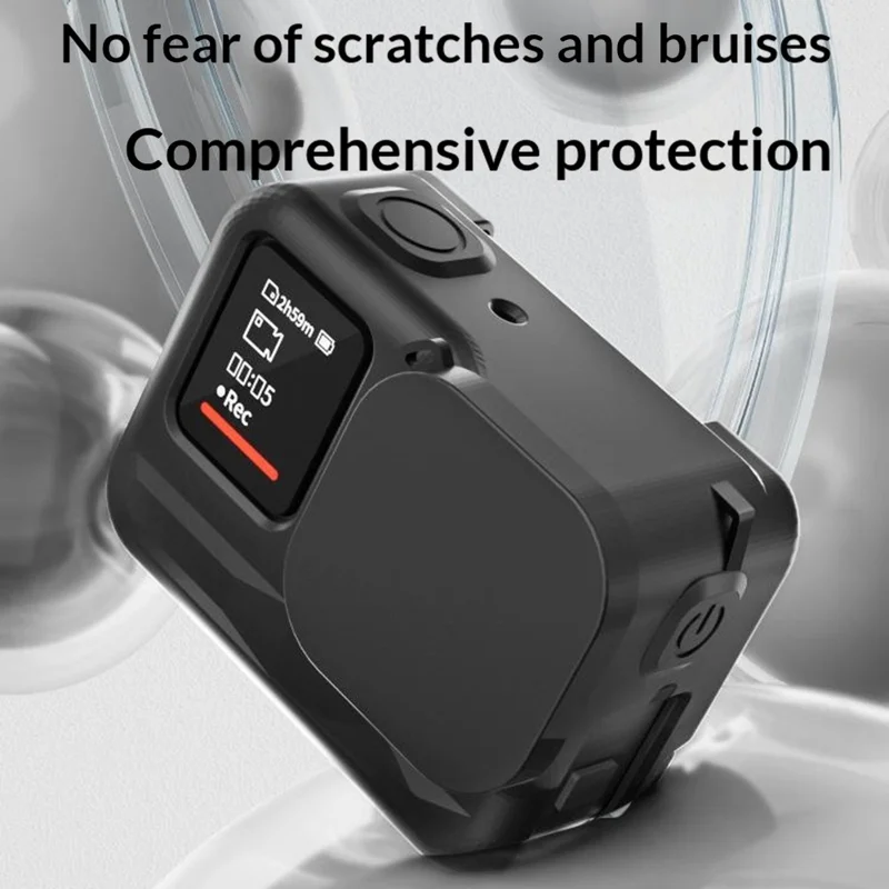 Custodia in Silicone per Insta360 Ace Pro Action Camera, Tappo Obiettivo, Copertura Protettiva Integrale Anti-Polvere