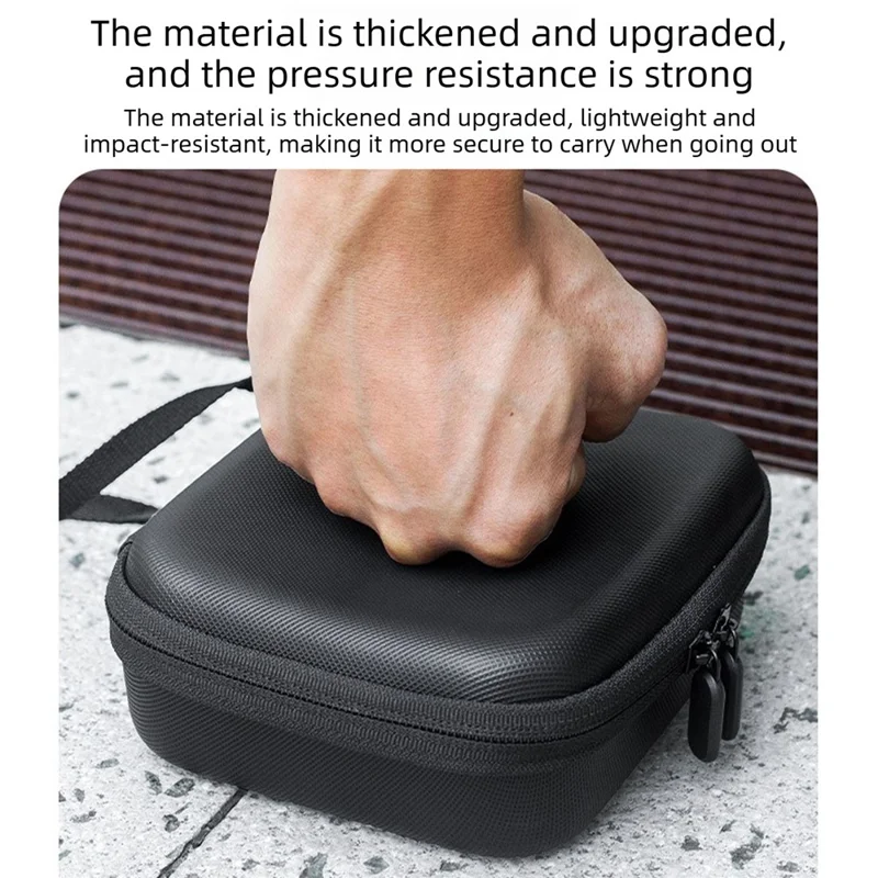 Custodia per Insta360 Go Ultra Borsa da stoccaggio rigida in PU Custodia protettiva antiurto e impermeabile - Nero