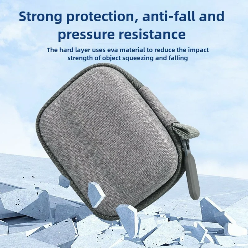 Carrying Case for Insta360 GO 3  /  GO 3S EVA Hard Shell Storage Bag Shockproof Portable Camera Protector - Grey