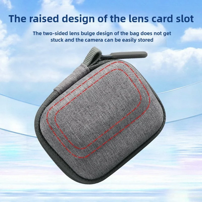 Carrying Case for Insta360 GO 3  /  GO 3S EVA Hard Shell Storage Bag Shockproof Portable Camera Protector - Grey