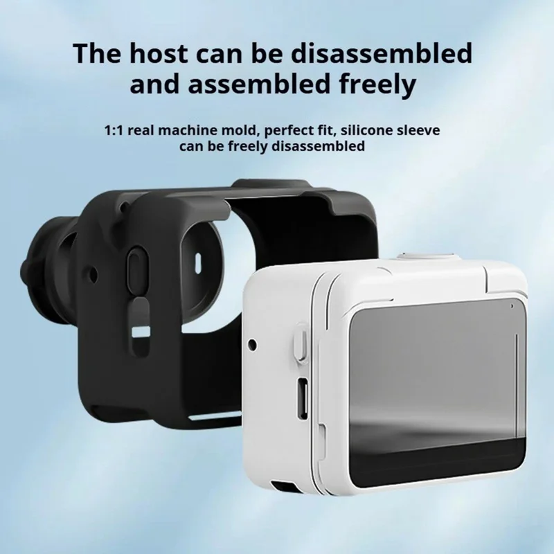 Set Custodia in Silicone per Insta360 GO 3S Fotocamera d'Azione con Coperchio Completo dell'Obiettivo, Copertura Protettiva Completa con Protezione per Custodia di Ricarica