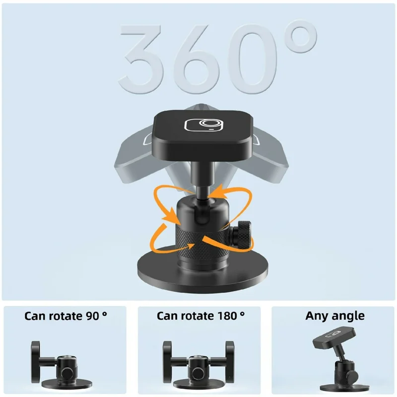 Supporto da tavolo magnetico adesivo ruotante a 360 gradi per Insta360 Go Ultra con base per gimbal a sgancio rapido