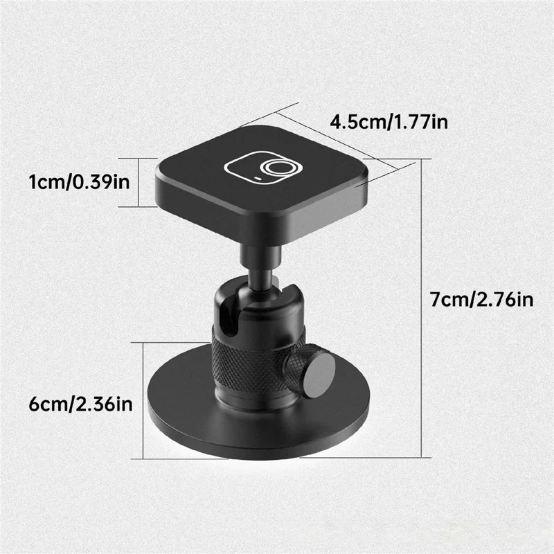 Supporto da tavolo magnetico adesivo ruotante a 360 gradi per Insta360 Go Ultra con base per gimbal a sgancio rapido