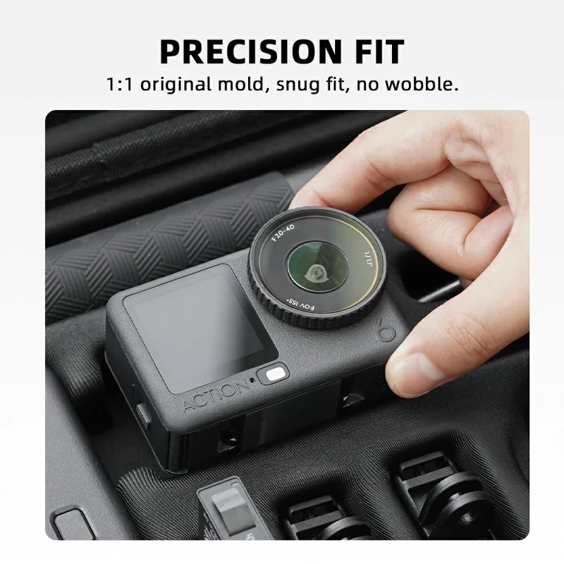 Futerał BRDRC All-in-One na akcesoria do DJI Osmo Action 6, precyzyjne formowanie, odporna na wstrząsy torba z paskiem na ramię – czarny