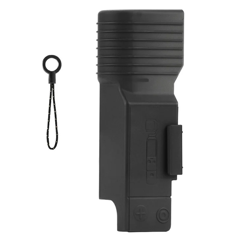 حالة الحماية BRDRC لجهاز DJI Osmo Pocket 4 / 3 غطاء صلب مقاوم للصدمات مع حبل - أسود