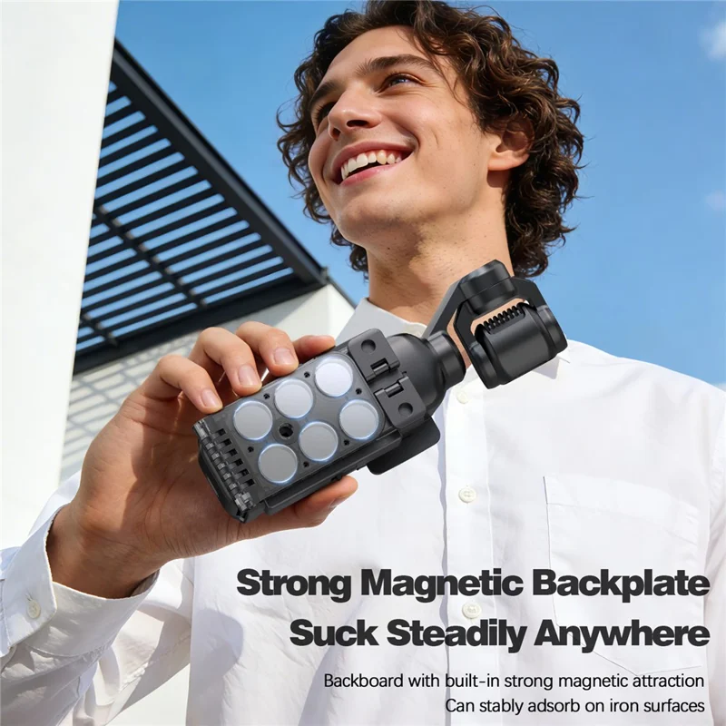 Multi-Functional Magnetic Mount Stand for DJI Osmo Pocket 4 Adjustable Angle Expandable Base Bracket - Black