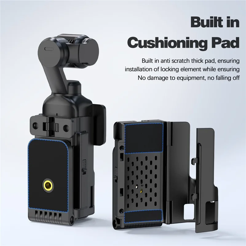Multi-Functional Magnetic Mount Stand for DJI Osmo Pocket 4 Adjustable Angle Expandable Base Bracket - Black