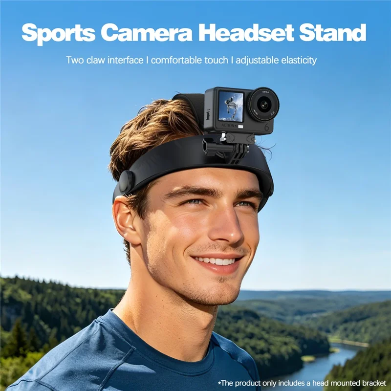 Head Mount Strap for DJI Action  /  Insta360  /  GoPro Sports Camera Headset Stand POV Shooting Bracket